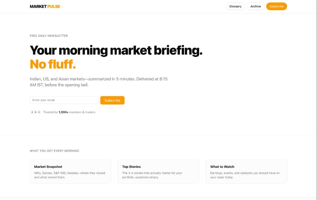 Market Pulse newsletter